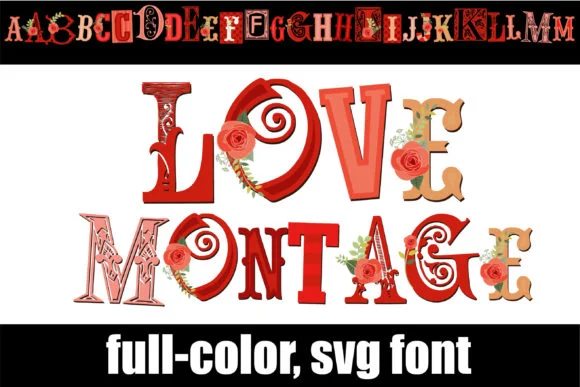 Love Montage by Illustration Ink — Color Fonts Font