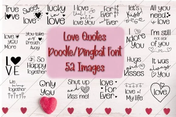 Love Quotes by Mary Kay's Magic — Dingbats Font