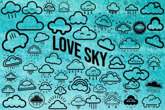 Love Sky by MOMAT THIRTYONE — Dingbats Font