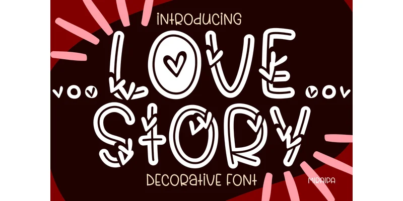 Love Story Font by miraipa by miraipa — Decorative Font