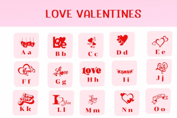 Love Valentines by Ketsarin — Dingbats Font — thumbnail 2