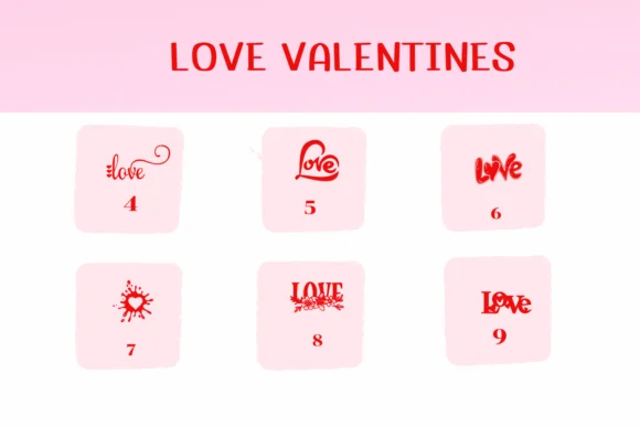 Love Valentines by Ketsarin — Dingbats Font — thumbnail 4