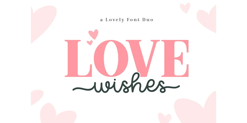 Love Wishes Duo Font by Holydie Studio — Display Font