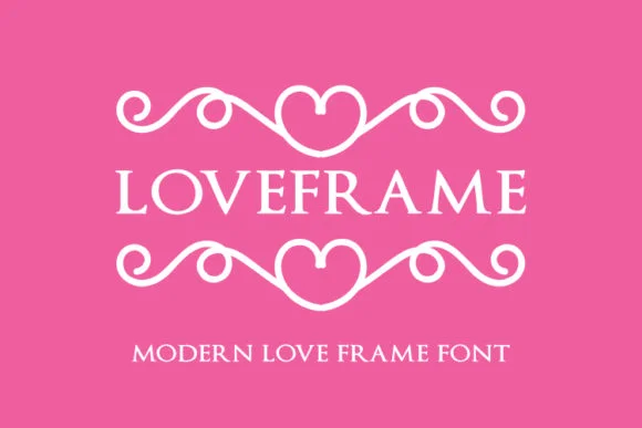 Loveframe by pustudio — Dingbats Font