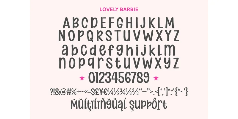 Lovely Barbie Font by Anto (7NTypes) — Display Font — thumbnail 2