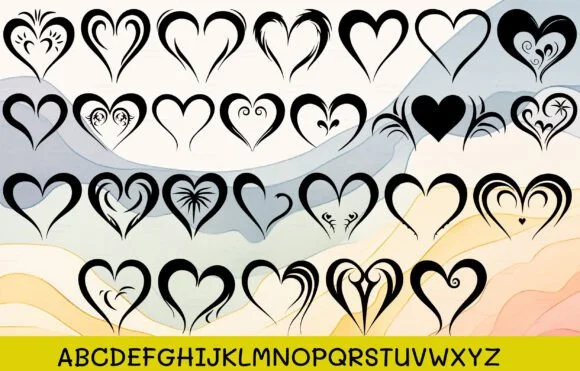 Lovely Heart by MOMAT THIRTYONE — Dingbats Font — thumbnail 2