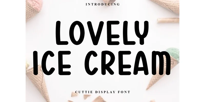 Lovely Ice Cream Font by Inermedia STUDIO — Display Font