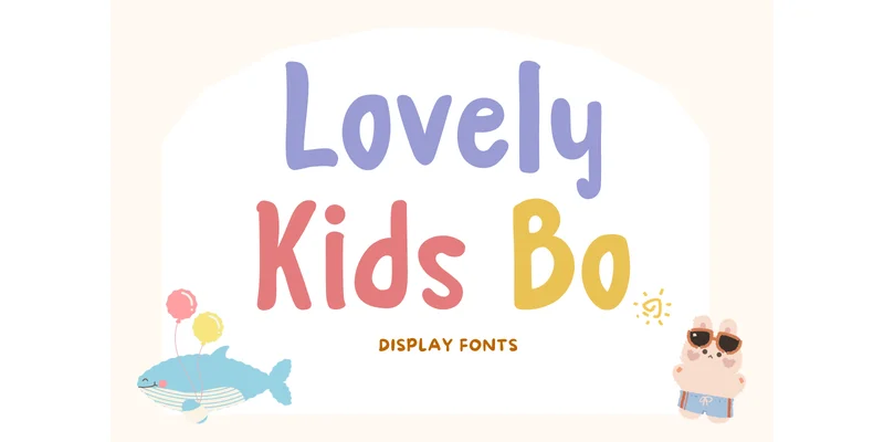 Lovely Kids Bo Font by TanoiCartoonist — Display Font
