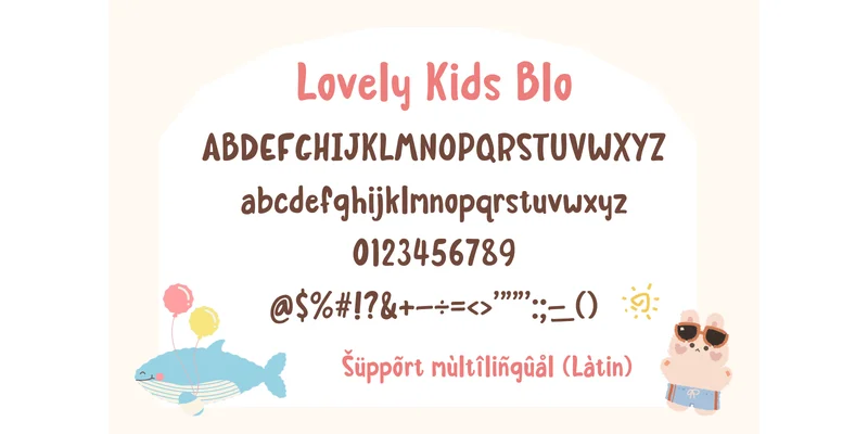 Lovely Kids Bo Font by TanoiCartoonist — Display Font — thumbnail 2