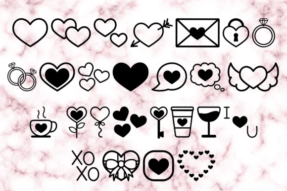 Lovely Letters by La Oliveira — Dingbats Font — thumbnail 2