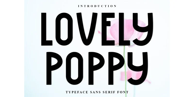 Lovely Poppy Font by FreshTypeINK — Display Font
