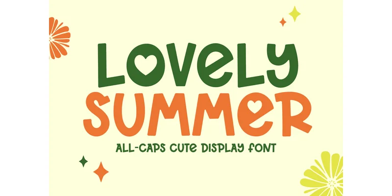 Lovely Summer Font by airotype — Display Font
