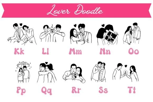 Lover Doodle 2 by Pui Art — Dingbats Font — thumbnail 3