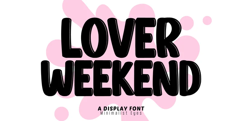 Lover Weekend Font by Minimalist Eyes — Display Font