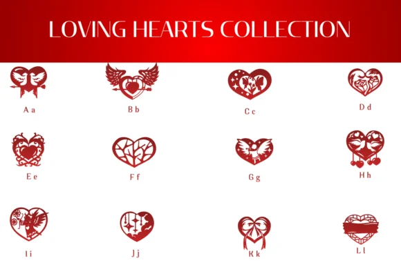 Loving Hearts Collection by Heartcraft Atelier — Dingbats Font — thumbnail 2