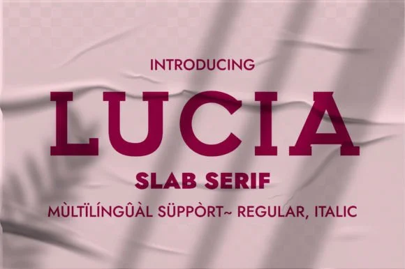 Lucia by Minimalistartstudio — Slab Serif Font
