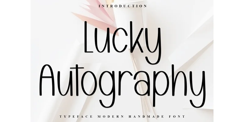 Lucky Autography Font by FreshTypeINK — Sans Serif Font