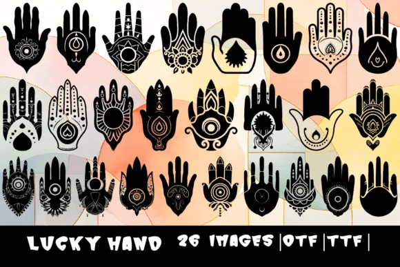 Lucky Hand by MOMAT THIRTYONE — Dingbats Font