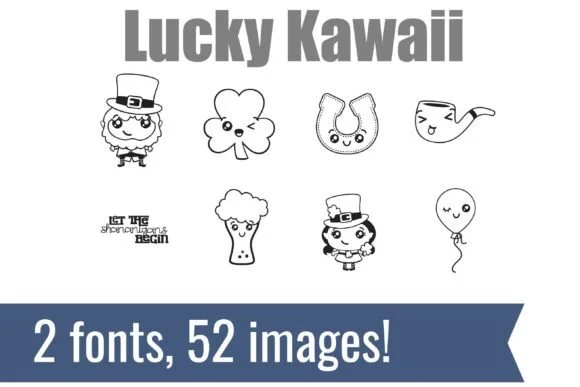 Lucky Kawaii Dingbats by Illustration Ink — Dingbats Font
