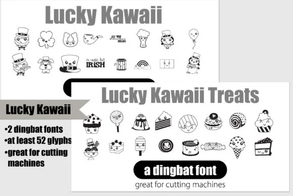 Lucky Kawaii by Illustration Ink — Dingbats Font
