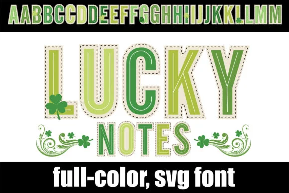Lucky Notes by Illustration Ink — Color Fonts Font