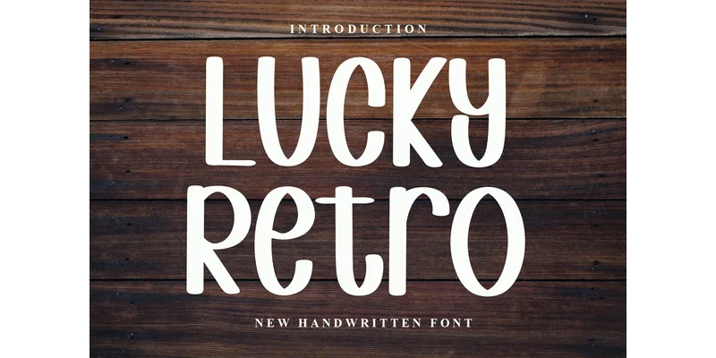 Lucky Retro Font by PiPi Creative — Sans Serif Font
