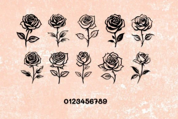 Lucky Rose by MOMAT THIRTYONE — Dingbats Font — thumbnail 3