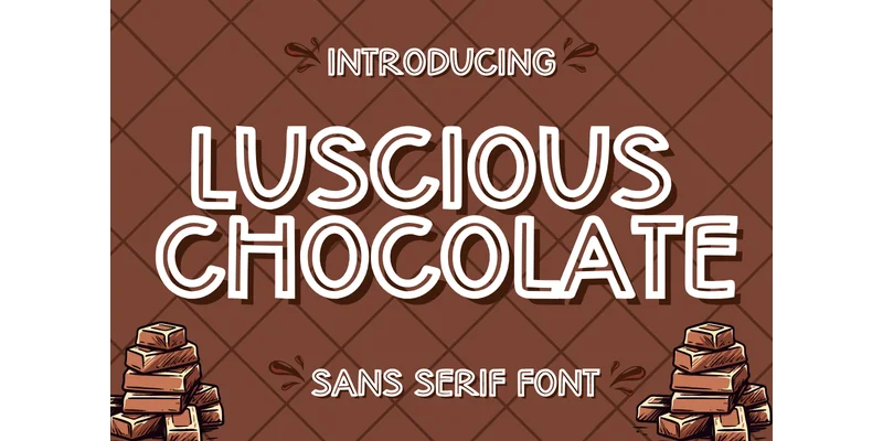 Luscious Chocolate Font by CraftedType Studio — Sans Serif Font