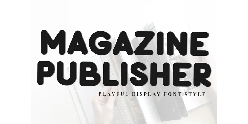 Magazine Publisher Font by FreshTypeINK — Display Font