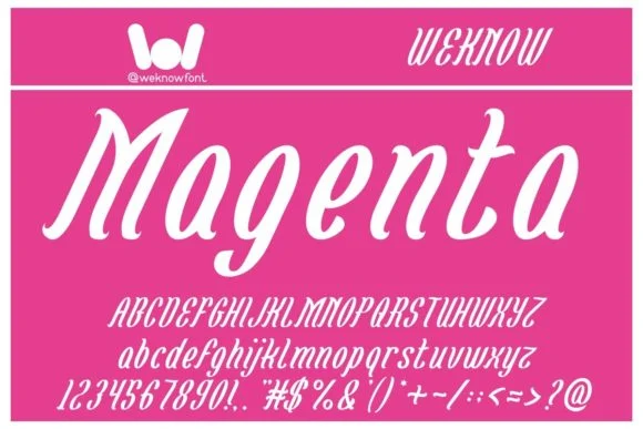 Magenta Flower by weknow — Slab Serif Font