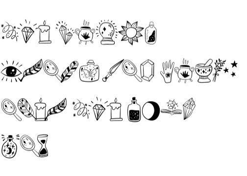 Magic Dream by Sirinart — Dingbats Font — thumbnail 8