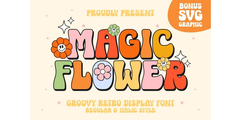 Magic Flower Font by Keithzo (7NTypes) — Display Font