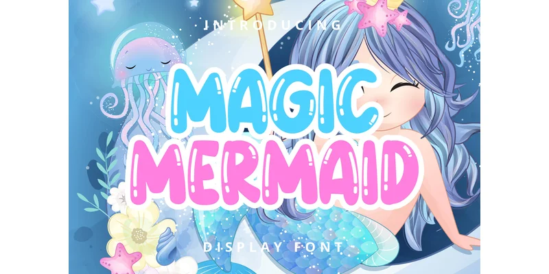 Magic Mermaid Font by Planetz studio — Display Font