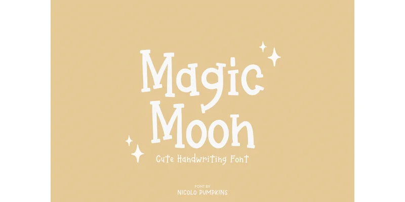 Magic Moon Font by Nicolo Pumpkins — Display Font