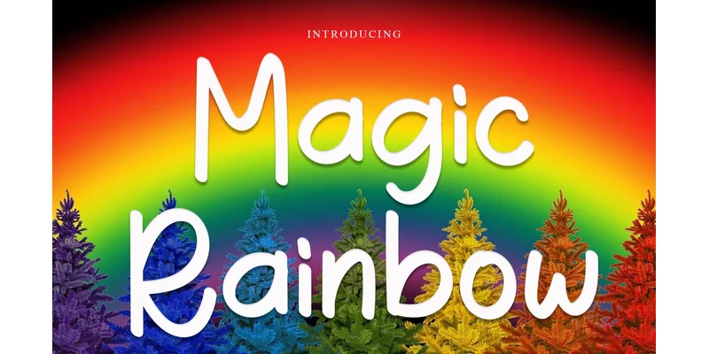 Magic Rainbow Font by GiaLetter — Display Font
