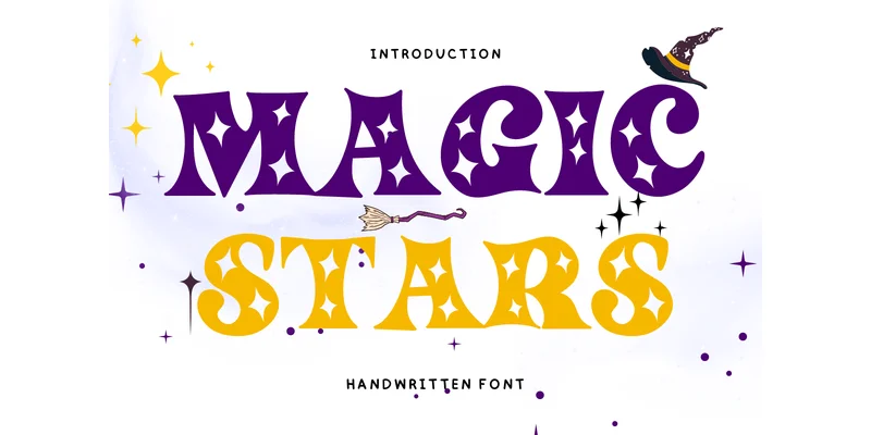 Magic Stars Font by Bee piyanuch by Bee piyanuch — Decorative Font