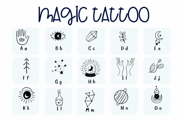 Magic Tattoo by Sirinart — Dingbats Font — thumbnail 2