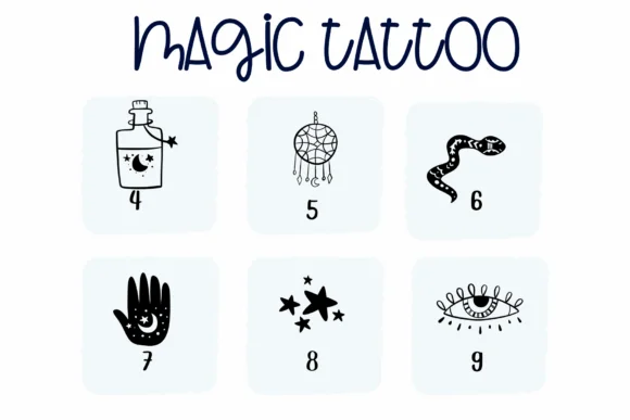 Magic Tattoo by Sirinart — Dingbats Font — thumbnail 4