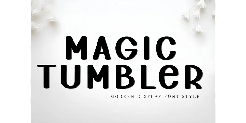 Magic Tumbler Font by FreshTypeINK — Display Font