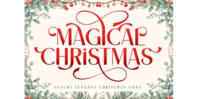 Magical Christmas Font by Letterayu — Display Font