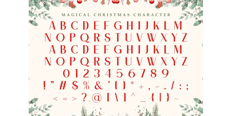Magical Christmas Font by Letterayu — Display Font — thumbnail 7