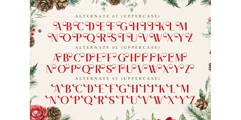 Magical Christmas Font by Letterayu — Display Font — thumbnail 8