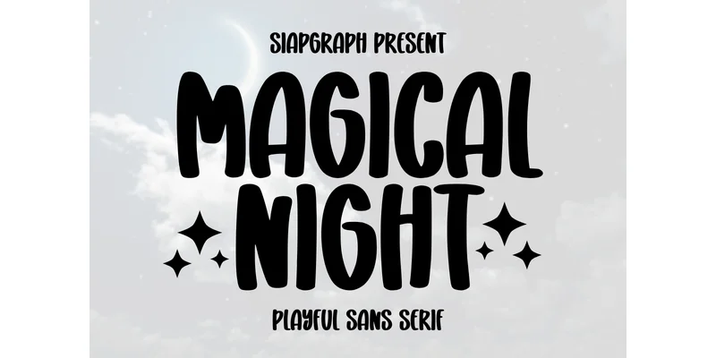 Magical Night Font by SiapGraph — Sans Serif Font