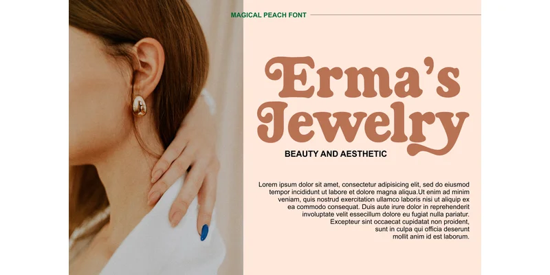 Magical Peach Font by Dreamink (7ntypes) — Display Font — thumbnail 4