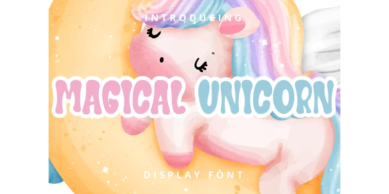 Magical Unicorn Font by Planetz studio — Display Font