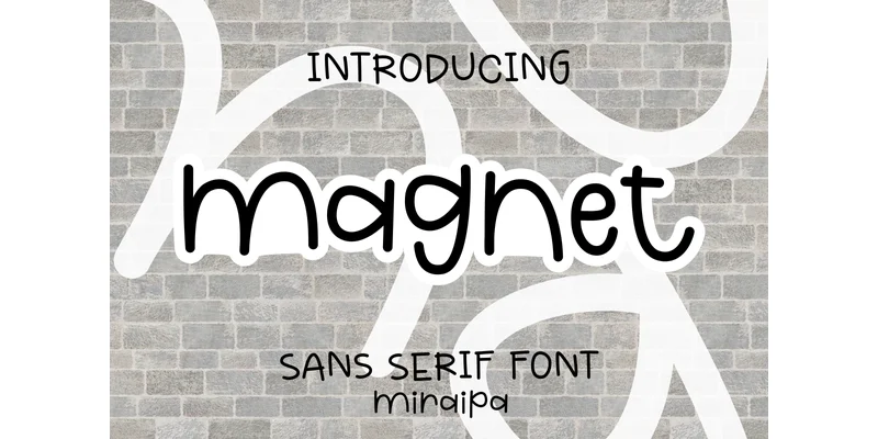 Magnet Font by miraipa — Sans Serif Font
