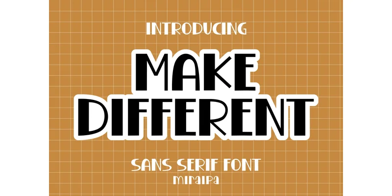 Make Different Font by miraipa — Sans Serif Font