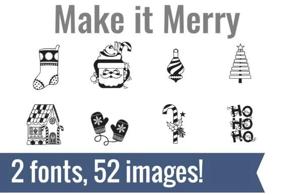 Make It Merry Dingbats by Illustration Ink — Dingbats Font