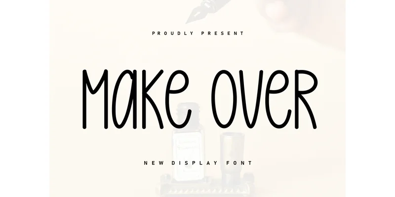 Make over Font by KC Production — Display Font