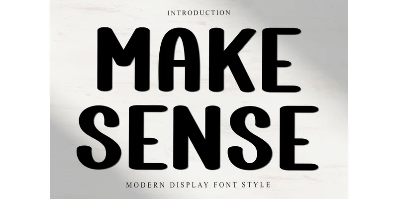 Make Sense Font by FreshTypeINK — Display Font